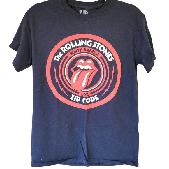 The Rolling Stones Zip Code North America 2015 Tour T-Shirt Men’s Size Small - Picture 1 of 8